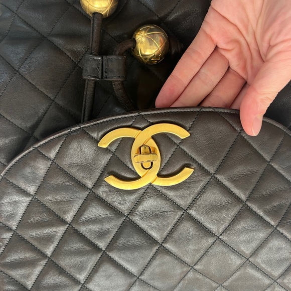 Chanel Chocolate Brown Vintage Lambskin Backpack - Picture 15 of 15